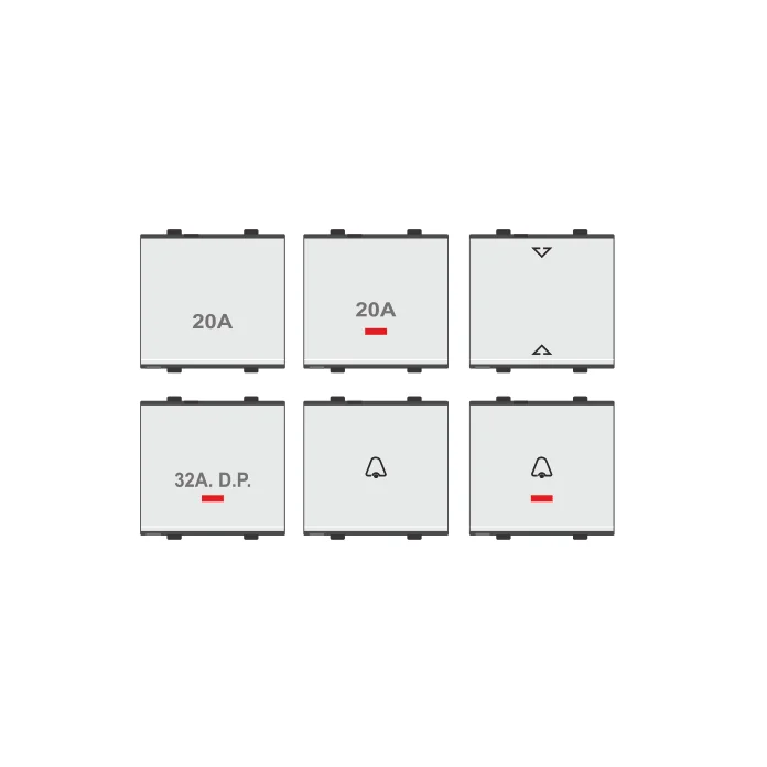10-20AMP SWITCHES 240V 1-MODULE (ROYAL)